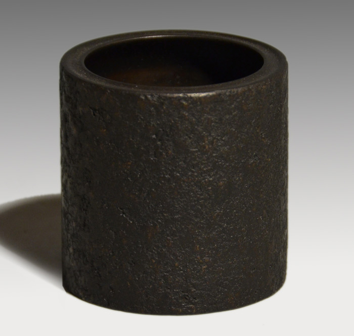 人間国宝 魚住為楽(魚住安彦) 砂張風鈴 共箱 魚住安彦（三代 魚住為楽