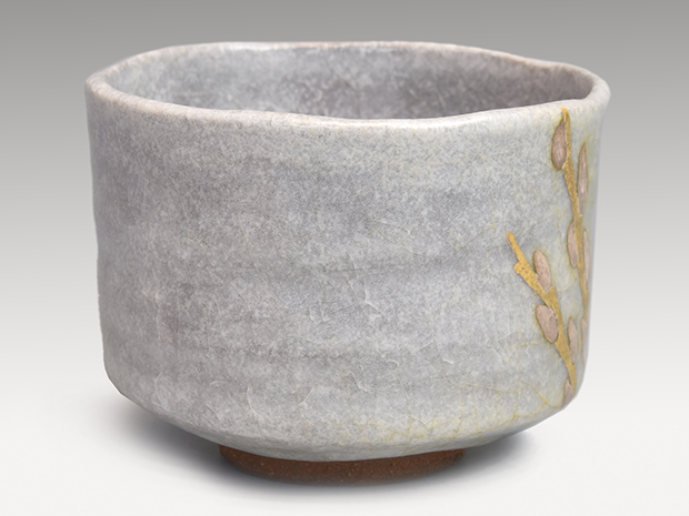 清水六兵衛 古稀彩 秋月 茶碗 抹茶碗 茶道具 共箱