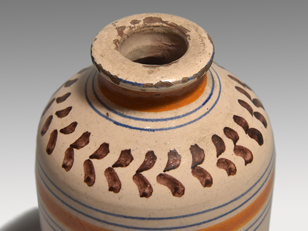 江戸時代 舶来 紅毛 阿蘭陀 色絵 陶器 小壺 一輪挿し 小花瓶 | 古美術