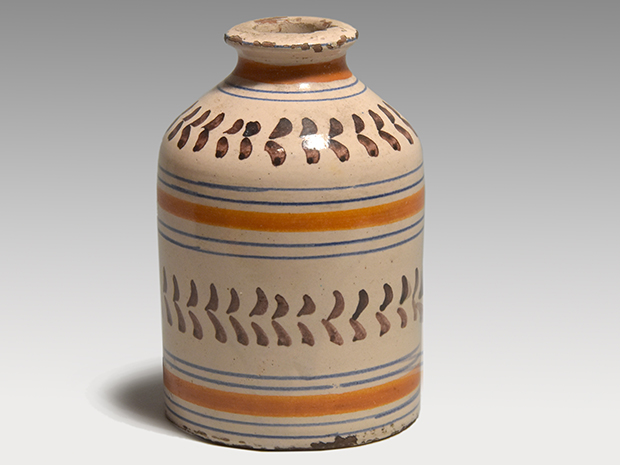 江戸時代 舶来 紅毛 阿蘭陀 色絵 陶器 小壺 一輪挿し 小花瓶 | 古美術