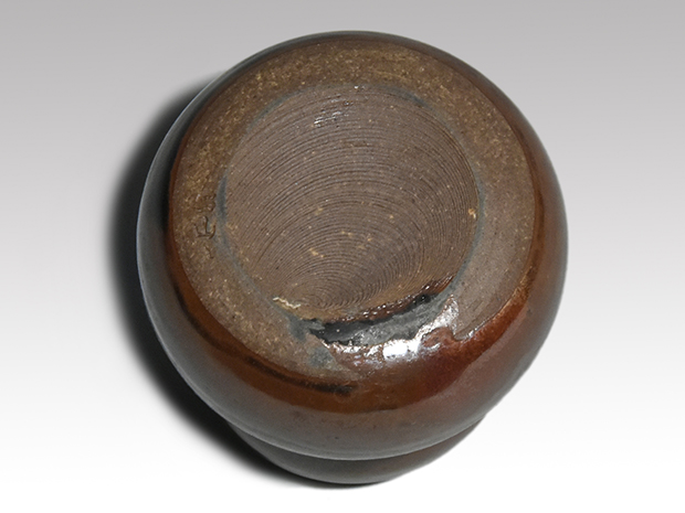 高取瓢形茶入 鬼丸雪山（作） 箱 牙蓋 仕覆（伊豫簾純子） | 古美術ささき