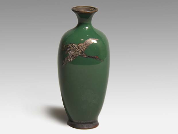 中国 青花 喜字文雙耳瓶 高さ約42.5㎝ V R7762B 中国 青花 喜字文雙耳