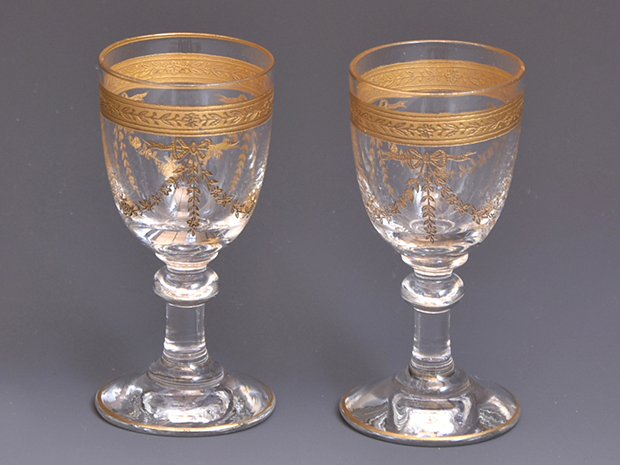 1900年代初期 オールド バカラ クリスタル リキュール グラス 3本セット