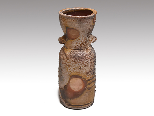 窯変蓋付花入「流」 小西陶藏 小西陶藏の作品一覧 - 備前焼 窯元 小西陶古