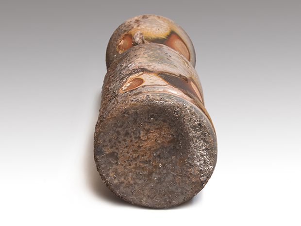 備前窯変花入 共箱 人間国宝 藤原雄（作）名品 | 古美術ささき