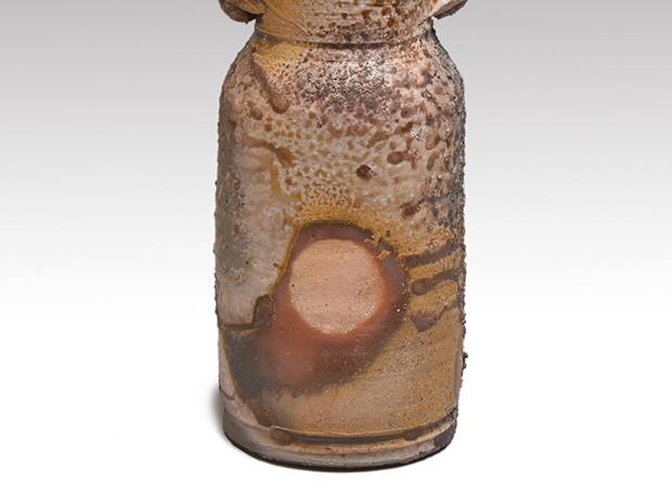 備前窯変花入 共箱 人間国宝 藤原雄（作）名品 | 古美術ささき