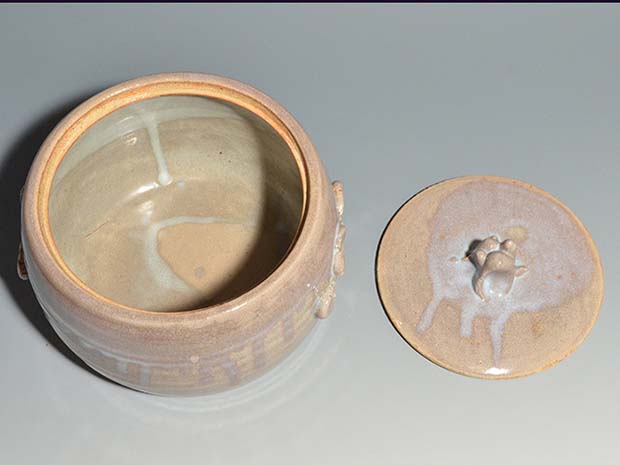 萩焼水指 十世 坂高麗左衛門(作) 共箱 | 古美術ささき