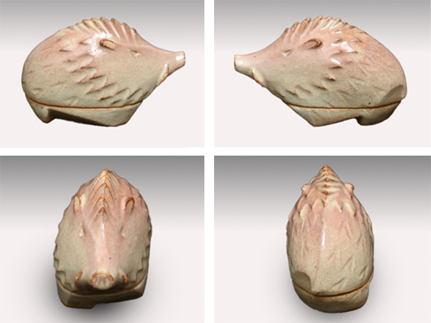 朝日焼 七十四代 朝日豊斎（造）干支亥香合 共箱 | 古美術ささき