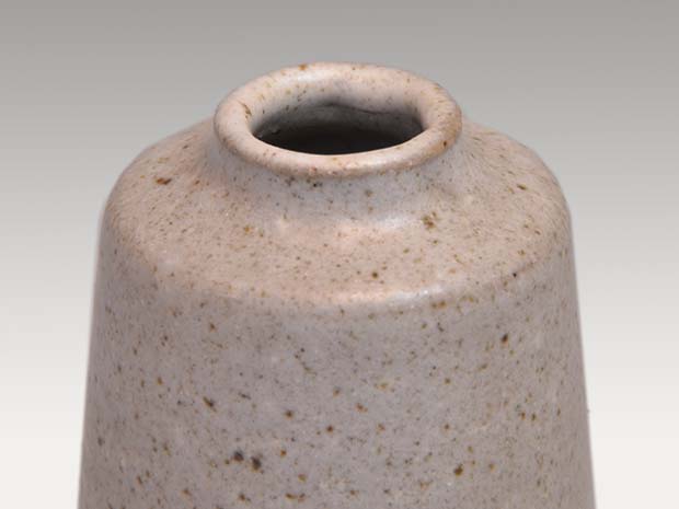 茶道具 唐津焼 四代 中野陶痴造 焼締茶入 仕覆付 共箱 V 8892 茶道具