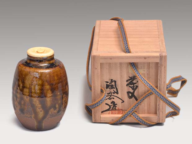兵庫県無形文化財 森本陶谷作 丹波立杭焼 半筒型