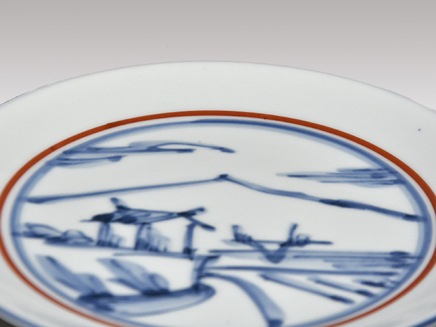 人間国宝 富本憲吉（造）色絵飾皿 共箱 昭和30年作 | 古美術ささき