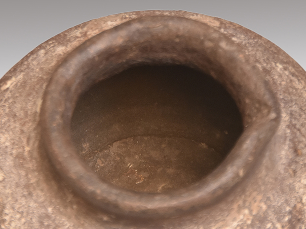 瀬戸焼 お歯黒壺 11】☆江戸時代中期 古備前焼お歯黒壺 保存箱