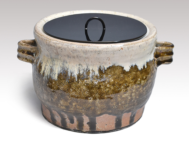 朝鮮唐津水指 西岡小十（作）共蓋 誂え蓋 共箱 | 古美術ささき