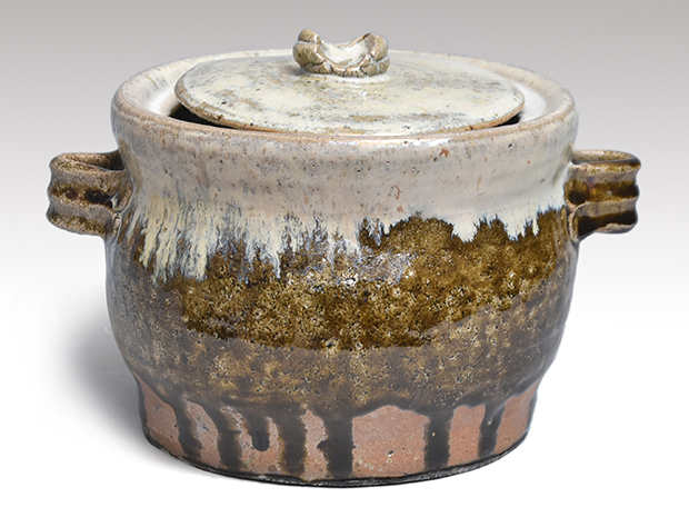 朝鮮唐津水指 西岡小十（作）共蓋 誂え蓋 共箱 | 古美術ささき