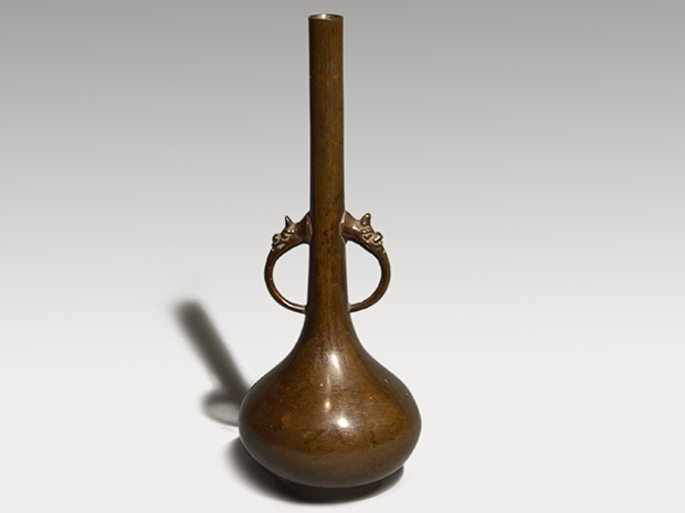 花瓶○龍尽くし 古い中国古美術 龍耳付き みごとな飾り 唐物