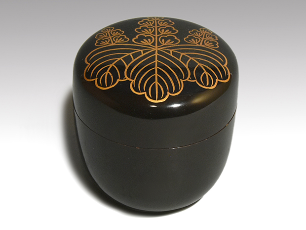 桐蒔絵棗 仕覆付 箱書きあり | 古美術ささき