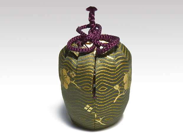 肩衝茶入 清水茂生（作) 共箱 牙蓋 仕覆付 | 古美術ささき