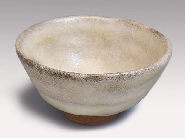 禄晴・六世 清水六兵衛(作) 白泑茶碗 共箱 | 古美術ささき