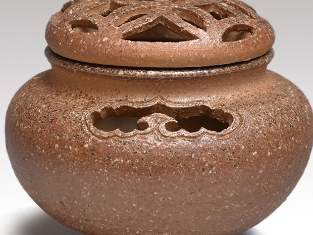 信楽焼 香炉 四代 上田直方(作) 共箱 未使用 | 古美術ささき