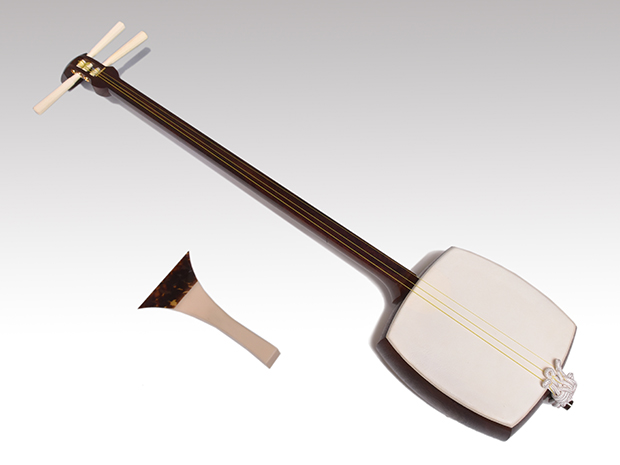 三味線バチ 鼈甲 鼈甲巻 開き9cm 本日限定値下げ【美品】津軽三味線用