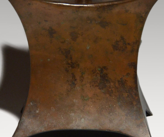 古銅 唐銅製 時代糸巻水指 共蓋 珍品 | 古美術ささき