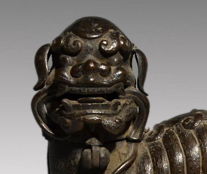 古銅 玉取獅子香炉 明時代 | 古美術ささき