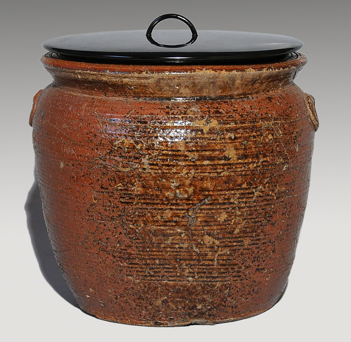 品格のある喜龍堂造㐂龍堂紫銅宣徳瓶掛火鉢金紫銅唐金茶道具