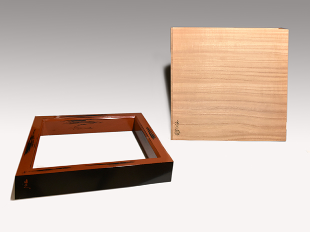 炉縁 根来塗 善山造 炉縁 | 古美術ささき