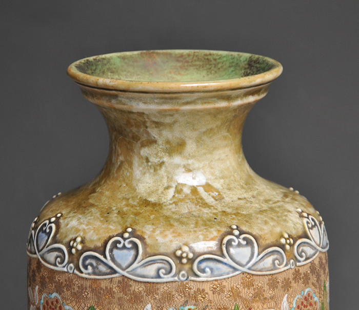 ロイヤルドルトン 金彩 花文 フラワーベース 1930年頃 | 古美術ささき