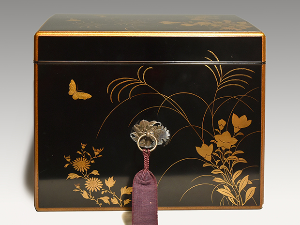 金子東日和『春閑・針生（南会津』額絵 箱有59.5×47cm木製&ガラス