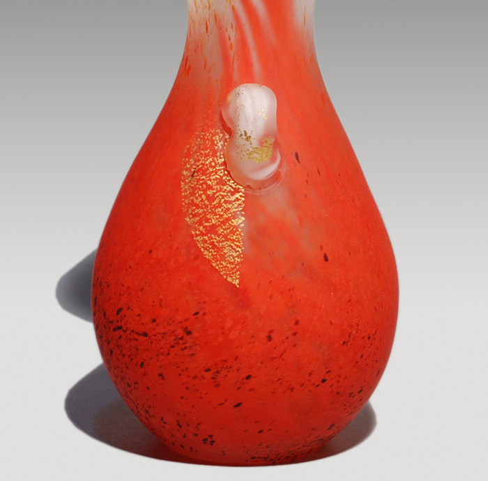 手吹 朱金彩花瓶 藤田喬平(作) | 古美術ささき