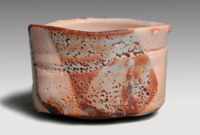 志野茶碗 若尾利貞(作) 共箱 | 古美術ささき