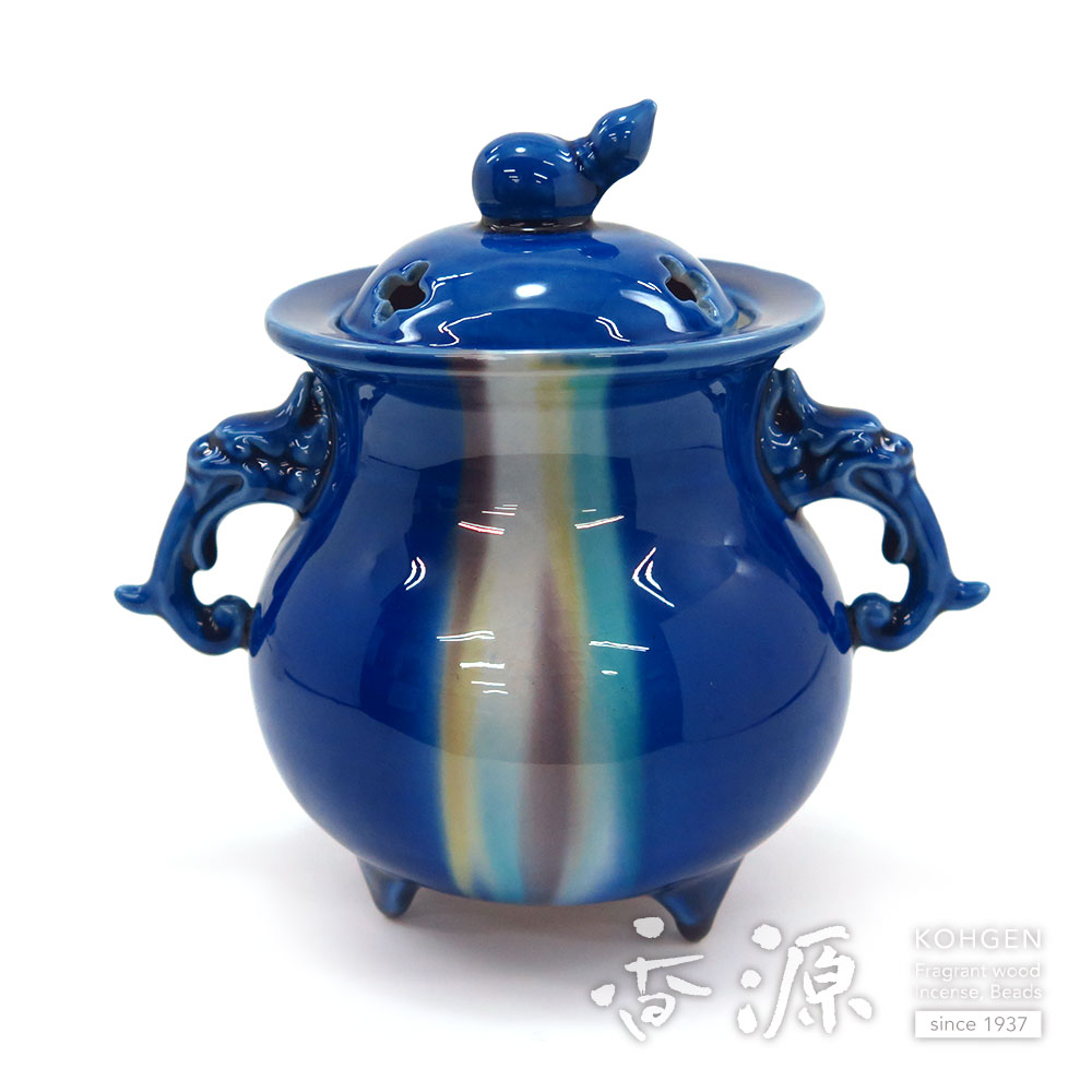 九谷 色絵 香炉(K-LC861) 九谷 色絵 香炉(K-LC861) 九谷 色絵 香炉(K