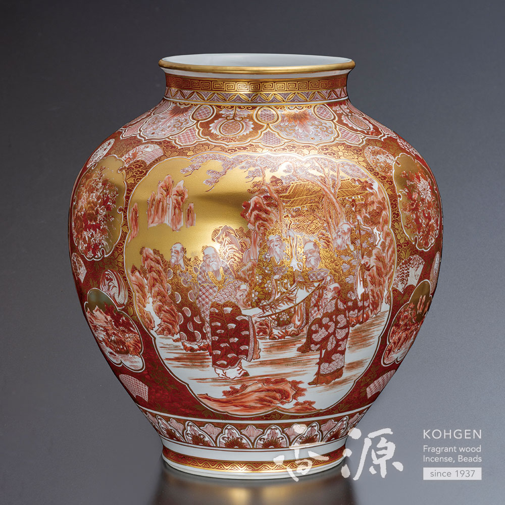 九谷焼金襴手大花瓶