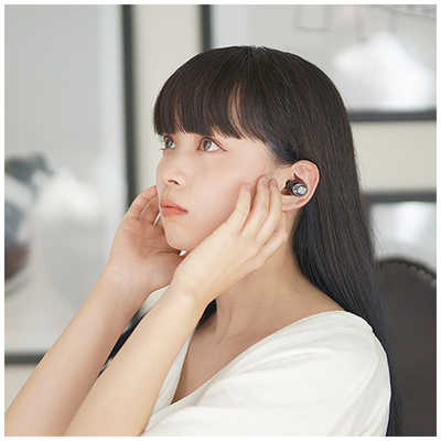 AVIOT フルワイヤレスイヤホン Black マイク対応 TE-D01gv-BK の通販