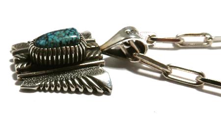 ターコイズ ペンダント インディアンジュエリー ナバホ族、ターコイズ