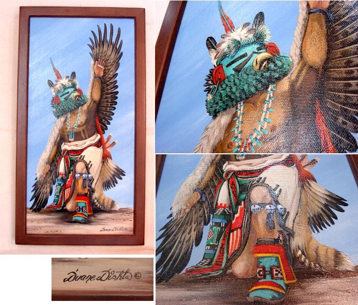 Duane Dishta (Zuni：ズニ)のアクリル画