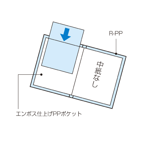 クリヤーブック〈ノビータ〉（固定式）B5・20枚・LB | コクヨ