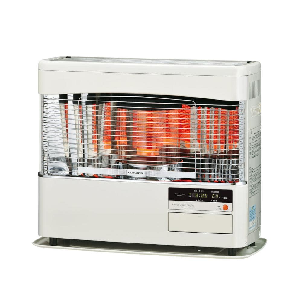 コロナ ポット式（煙突式）ストーブ 木造18畳 ホワイト SV