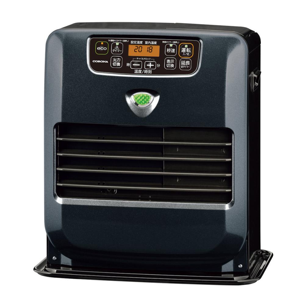 コロナ 石油ファンヒーター 木造10畳 グランブラック FH