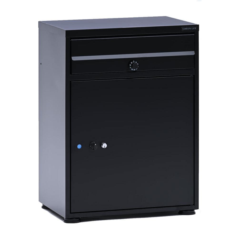 グリーンライフ 二段宅配ボックスレシーボ ブラック TR2－4568