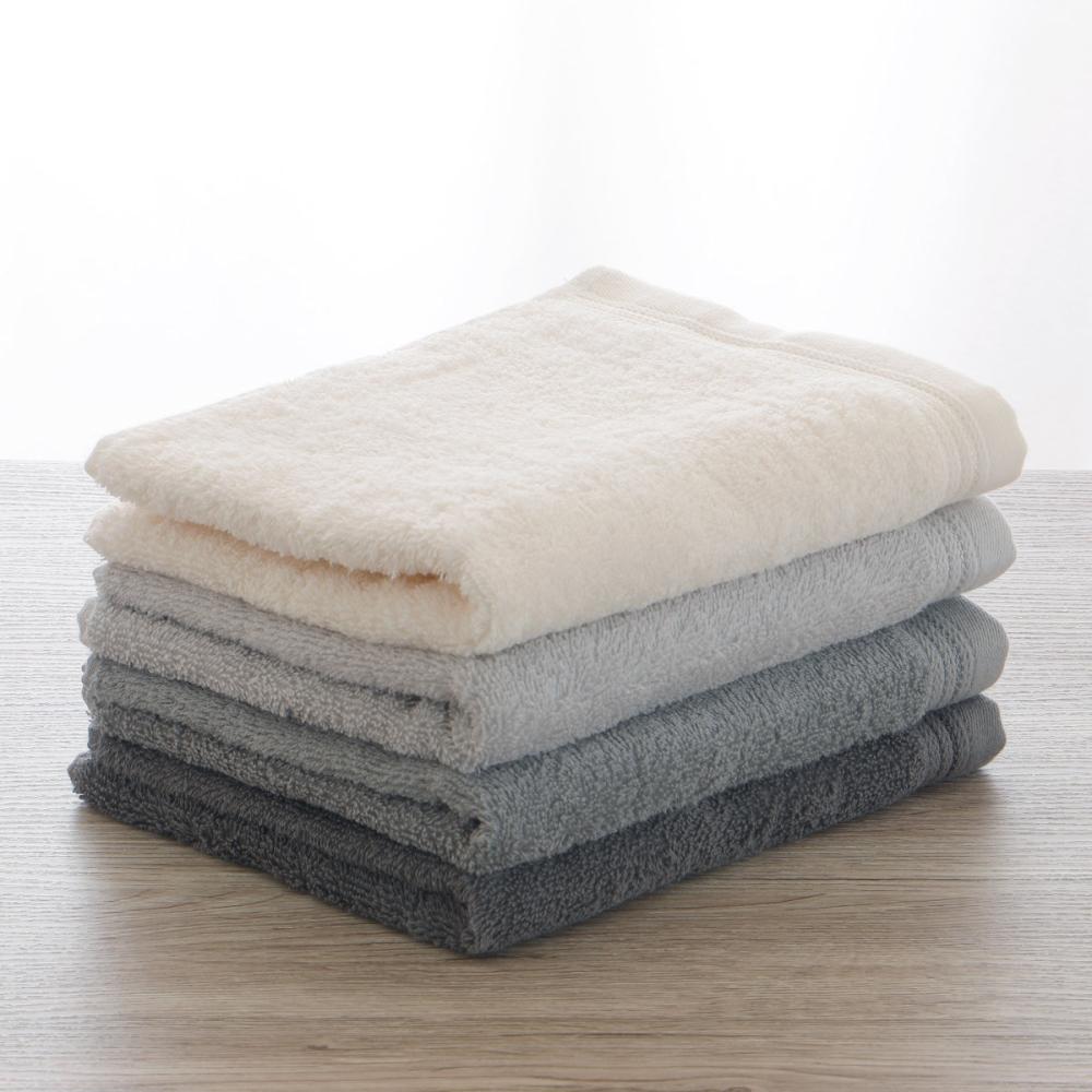 アテーナライフ 色分けフェイスタオル 4枚組 グレー系 の通販