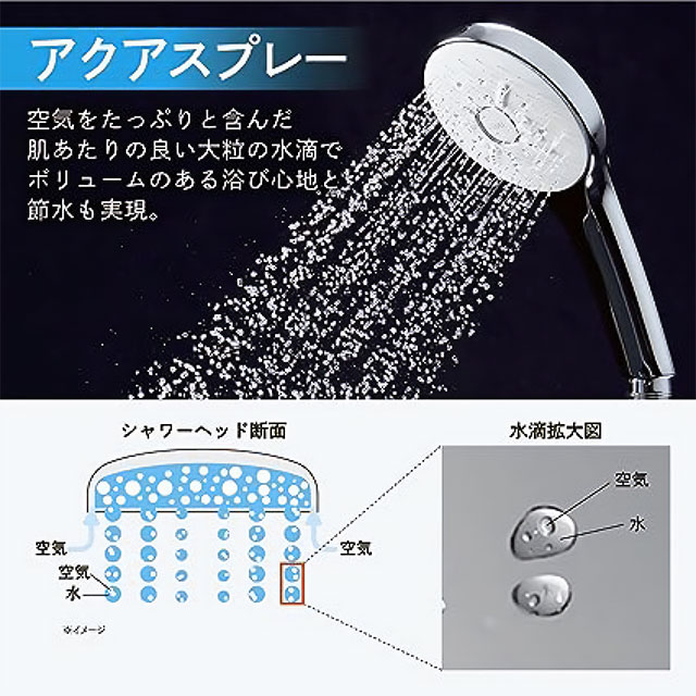 LIXIL INAX シャワーヘッド エコアクアスイッチシャワー