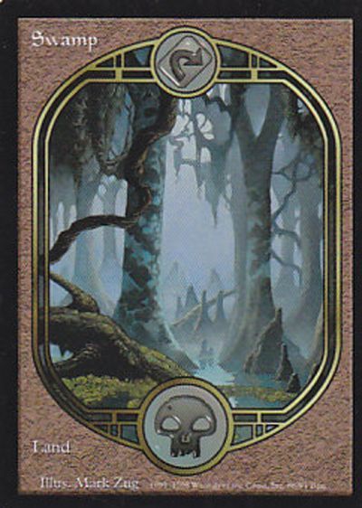MTG foil 英語版 沼 Swamp Avon 0003 SLP ② Swamp (0369) (Borderless