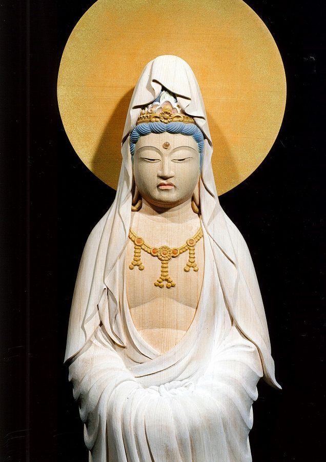 ☆彡 とても古い 銅製 観世音菩薩 立像 観音像 白衣観音 仏像 骨董