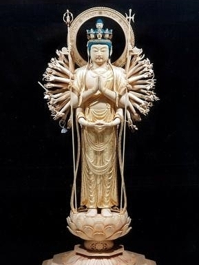 十一面千手観音菩薩像(立像1尺8寸) 京仏商谷口の制作事例 京都市西京区