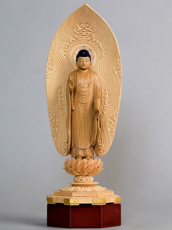 阿弥陀如来立像 4.5寸#570+#576 像は◇白檀 木彫 仏像 楽天市場】