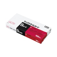 マックス タイムカード ER－Sカード 赤 100枚 日付印刷なし 1箱