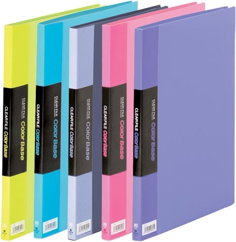 まとめ) キングジム クリアファイル カラーベースW お買い得品 A4タテ