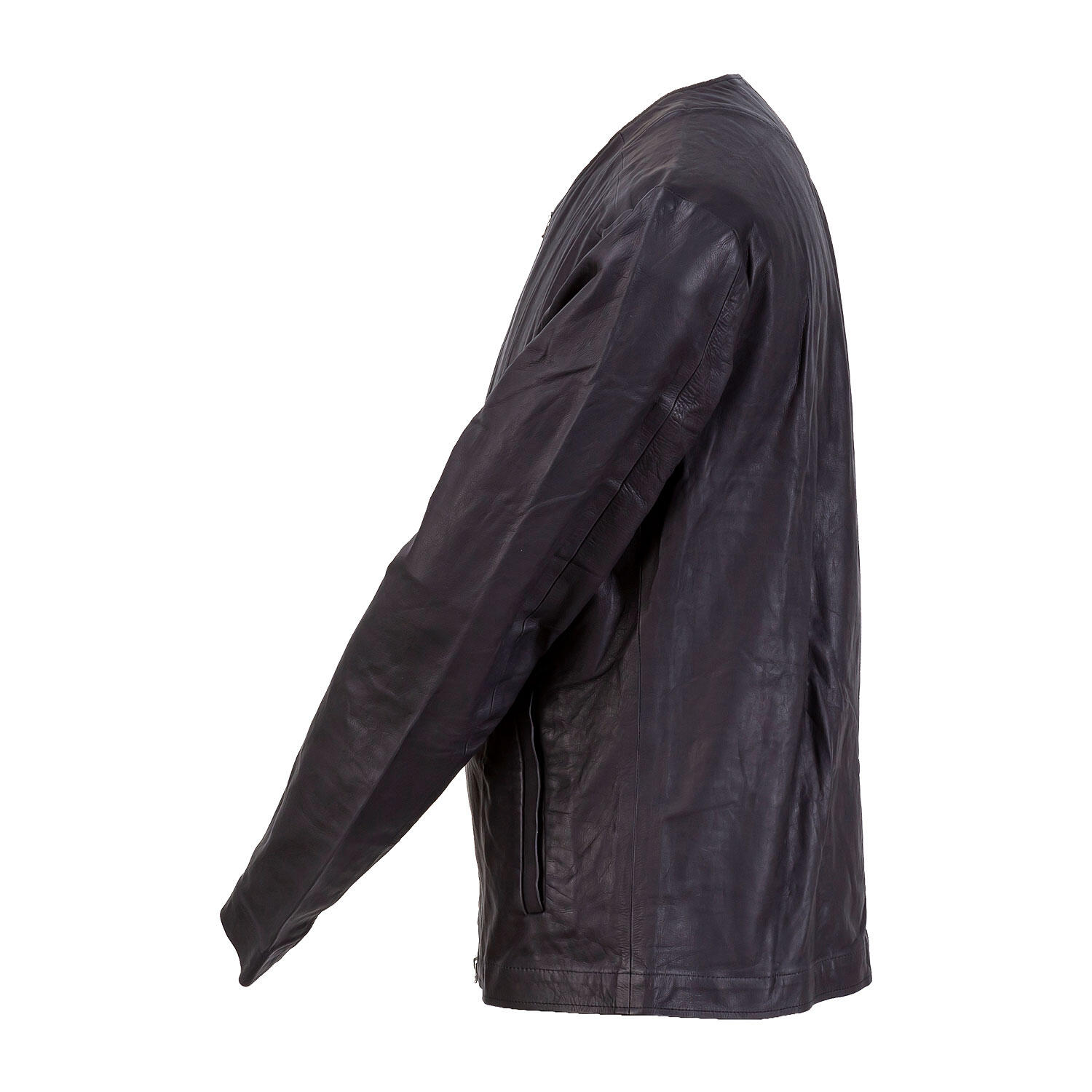 ホースハイド 馬革 ノーカラー レザージャケット | TROJAN HORSE